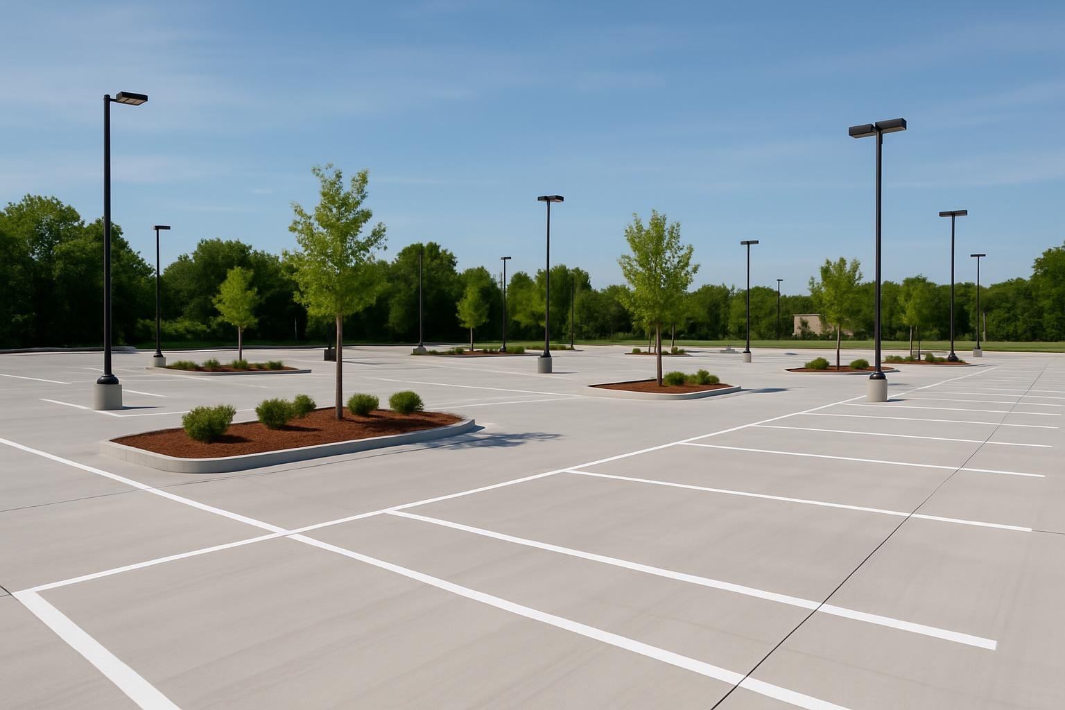 After: Commercial Parking Lot